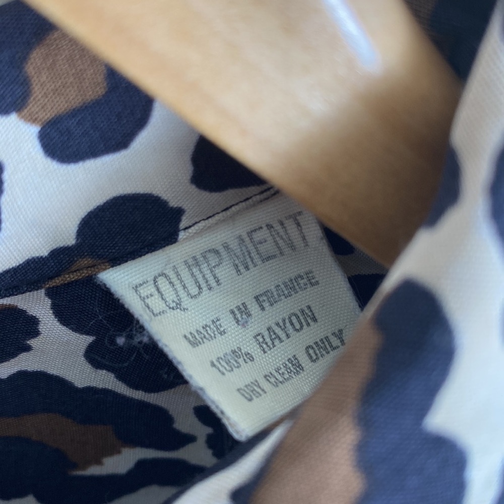 Equipment Animal Print Blouse Size Small - Picture 5 of 5
